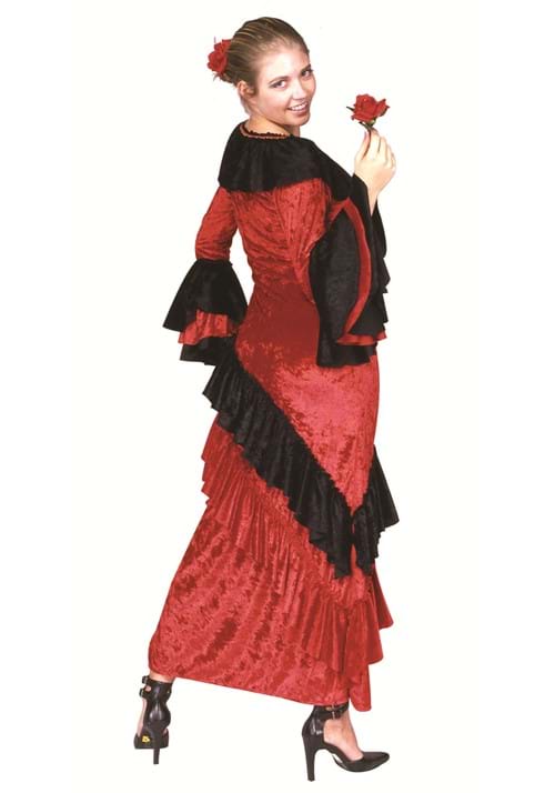 Womens Red Senorita Outfit Costume