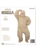 Adult Gold Gorilla Costume Alt 1