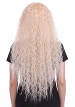 30" Adult CURLY WIG BLONDE Alt 2
