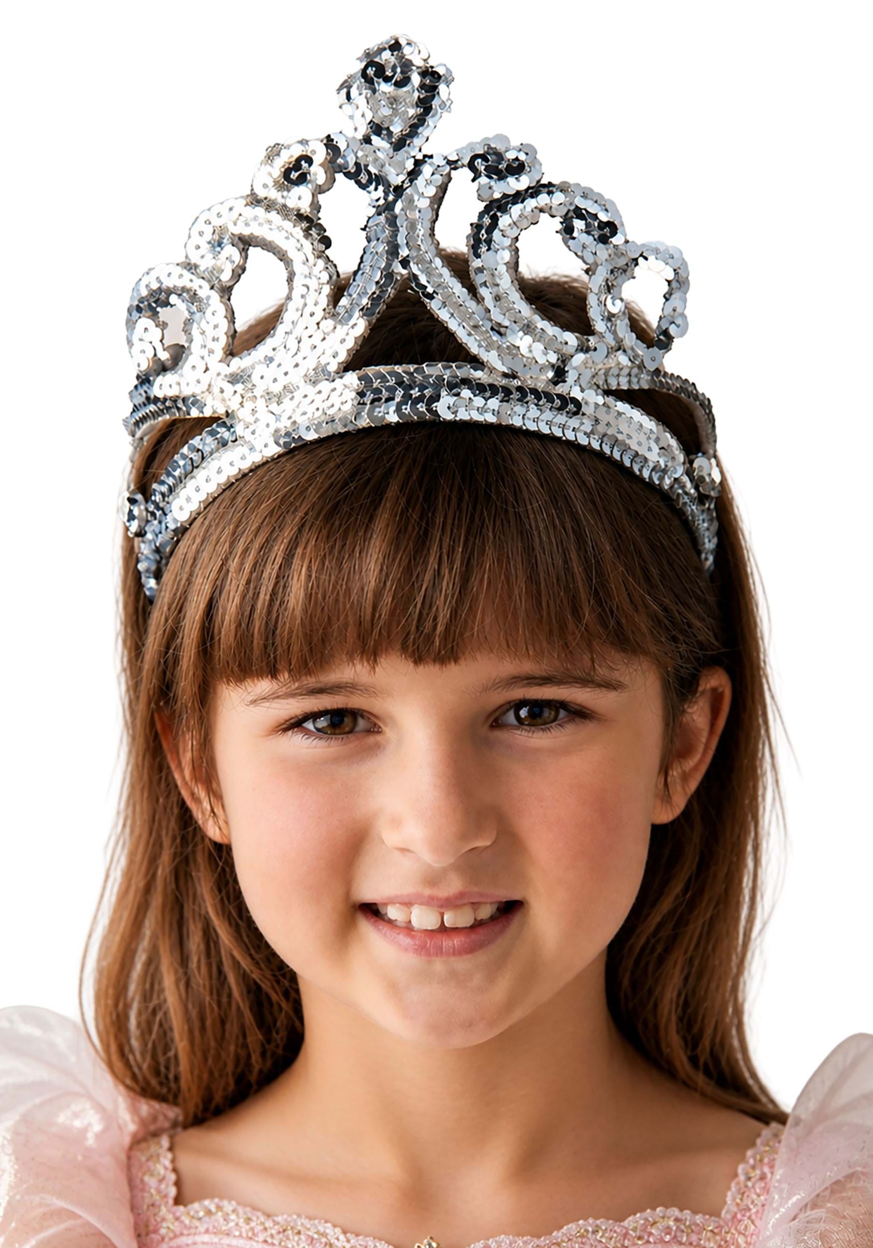 Kid's Silver Sequin Tiara Accessory | Princess Accessories