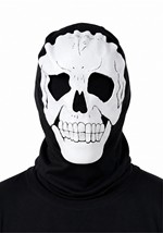 Adult White Skull Pullover Hood Accessory