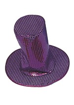 Adult Purple Sequin Top Accessory Hat