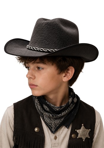 Child Gray Western Cowboy Felt Hat | Cowboy Accessories