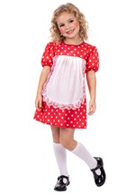Girls Rag Doll Red Dress Costume