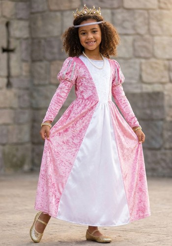 Girl's Pink Elegant Princess Dress Costume | Storybook Costumes