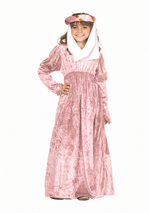 Girls Pink Renaissance Princess Costume Dress