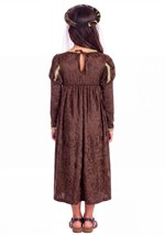 Girls Brown Renaissance Princess Costume Alt 1