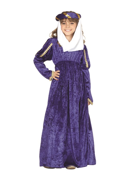 Girls Blue Renaissance Princess Costume Dress