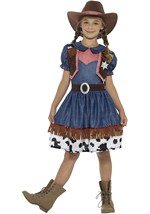 Girls Texas Cowgirl Blue Costume Dress