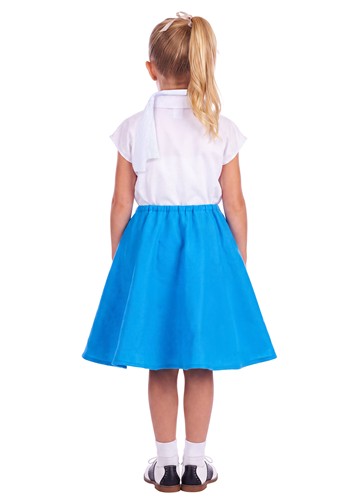 Kid's Blue Poodle Skirt with Shirt Costume | 50's Costumes