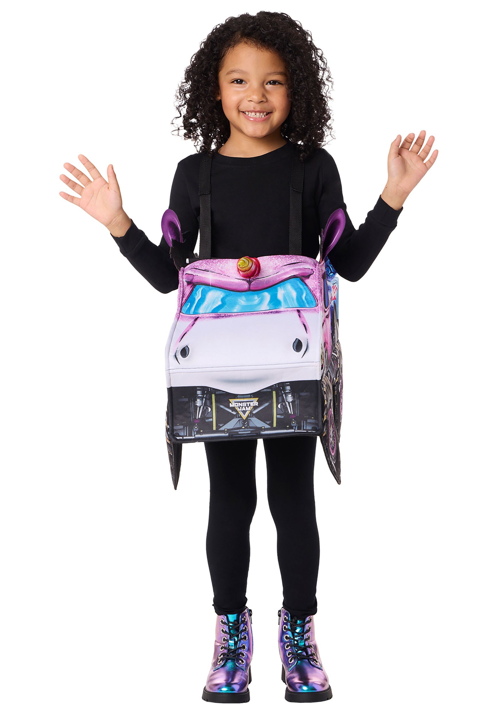 Child Monster Jam Sparkle Smash Ride-A-Long Costume | Sports Costumes