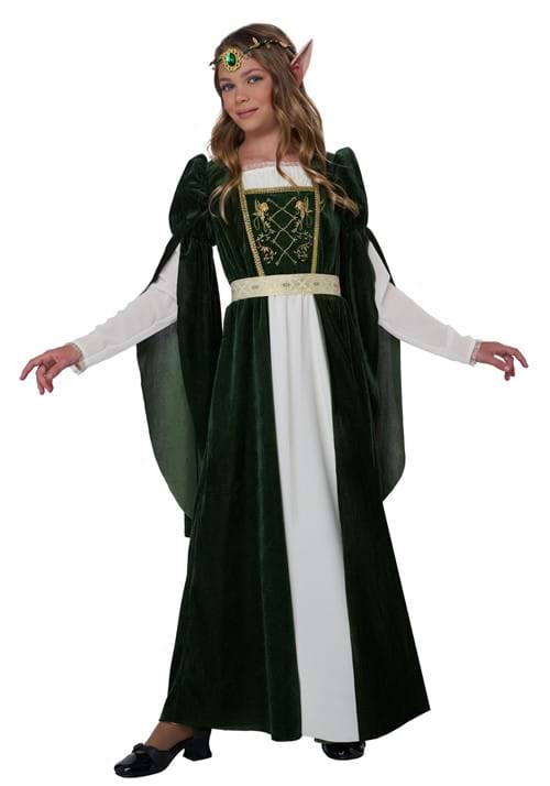 Girls Elven Renaissance Princess Costume