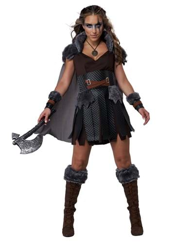 Women's Dark Warrior Viking Costume | Viking Costumes