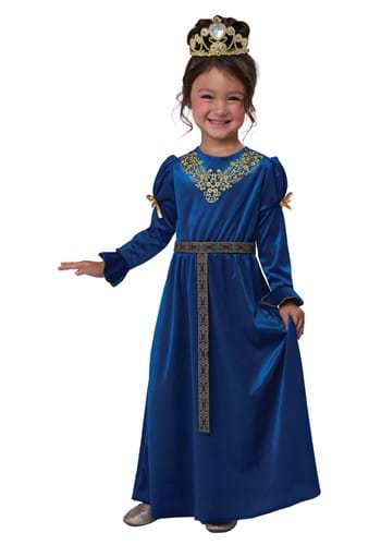 Girls Blue Royal Renaissance Princess Costume