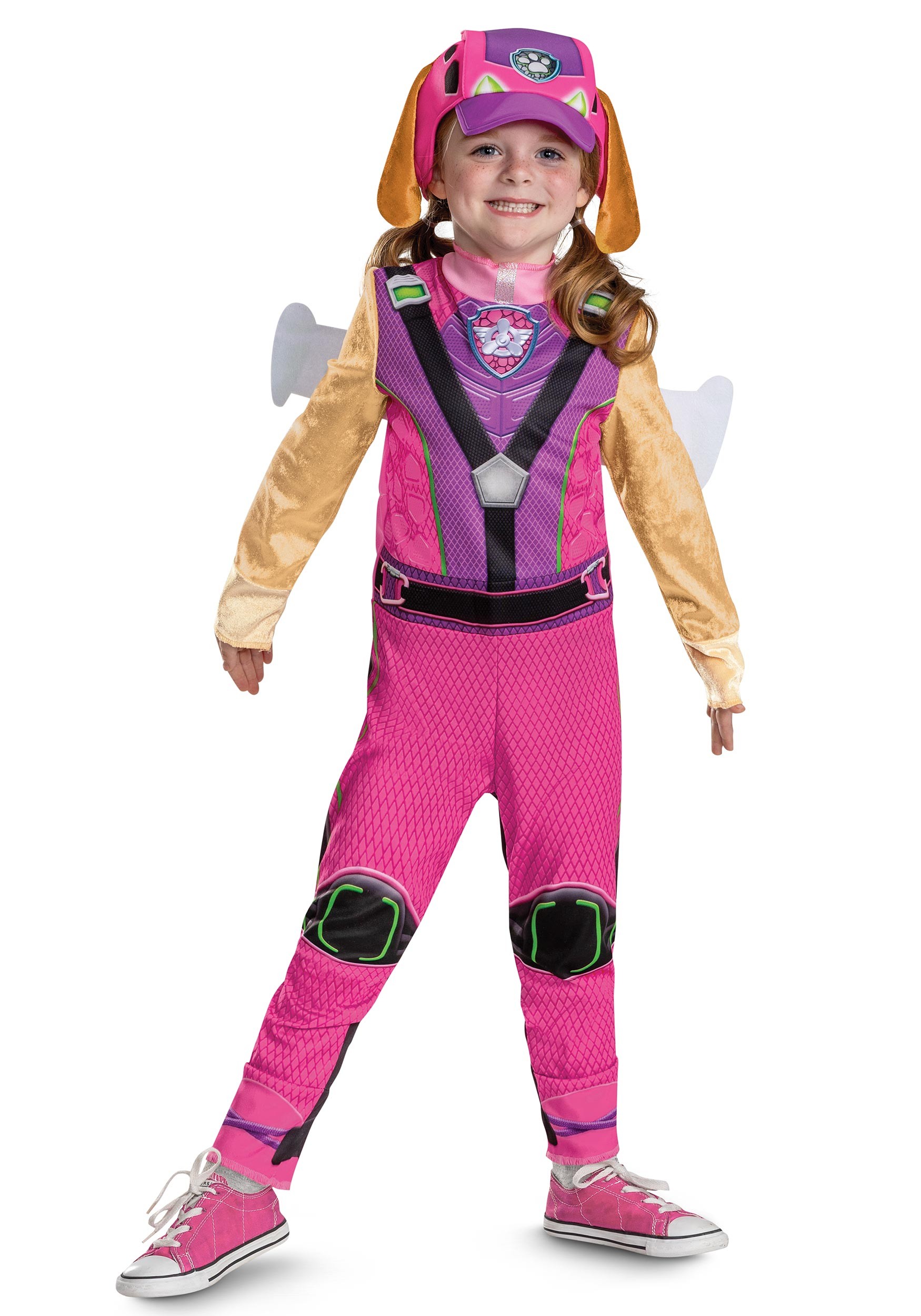 Girl's Paw Patrol Dino Movie Classic Skye Costume | Movie Costumes