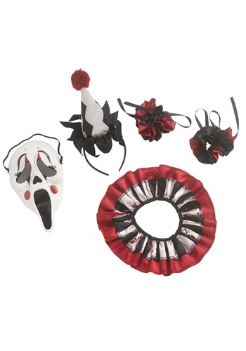 Girl's Ghost Face Harlequin Costume | Scream Costumes