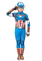 Kids Captain America Zentai Costume Alt 8
