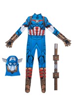 Kids Captain America Zentai Costume Alt 7