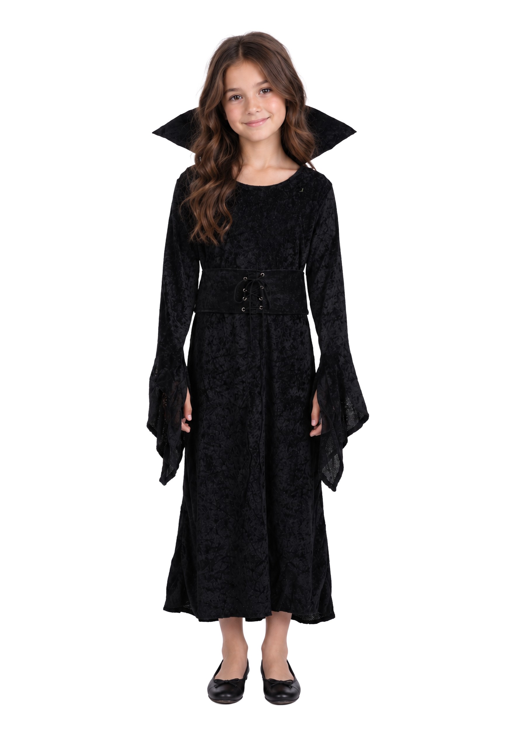 Girl's Black Dress Sorceress Costume | Witch and Wizard Costumes