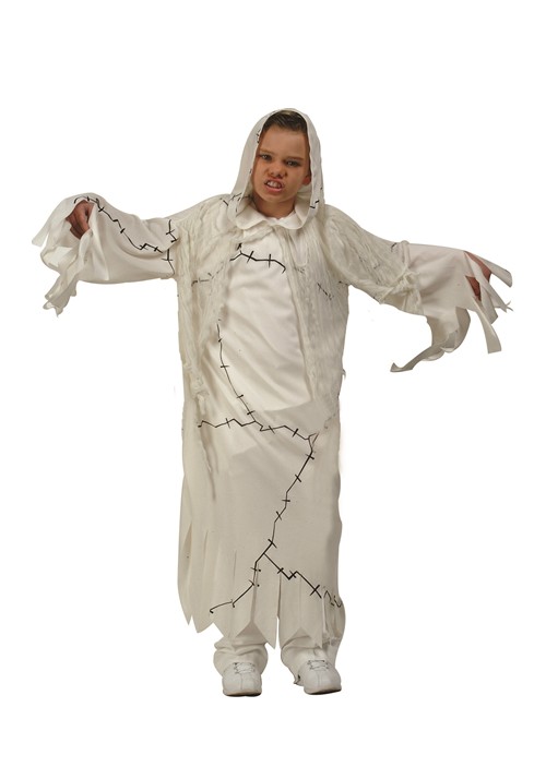 Child Ghostly Ghost White Robe Costume