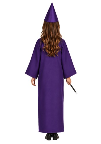 Girl's Simple Magic Sorceress Purple Robe Costume | Storybook Costumes