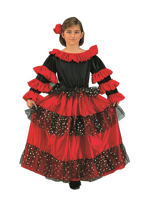 Girls Spanish Beauty Costume Dress