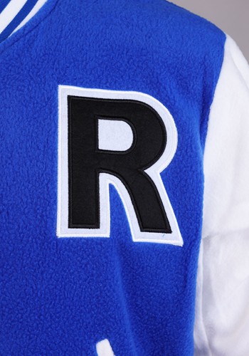 Men's Blue Letterman Jacket Costume | Sports Costumes
