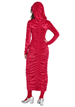 Girls Red Dress with Hood Costume Alt 1