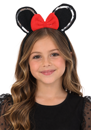 Child Sequin Mouse Costume Headband Accessory