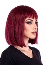 Womens Barbara Ann Burgundy Bob Costume Wig Alt 3