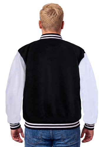 Plus Size Letterman Black Jacket Costume for Men | Sports Costumes