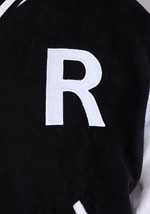 Plus Size Black Letterman Jacket Costume for Men Alt 2