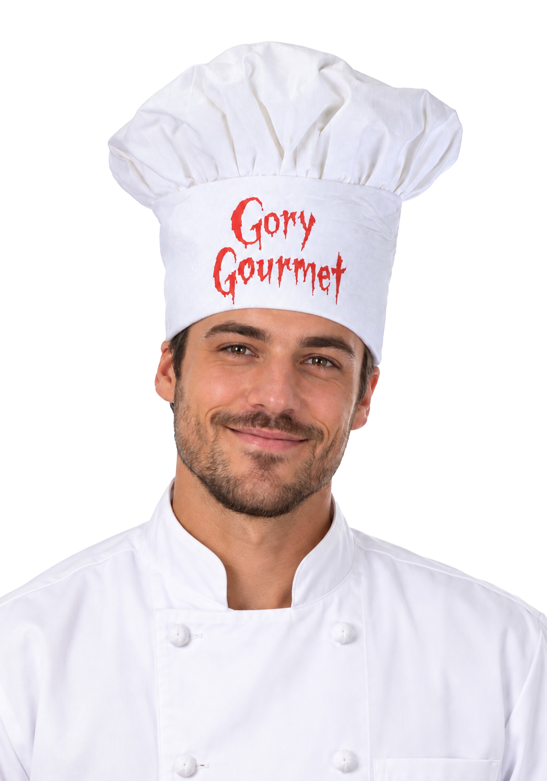 Gory Gourmet Chef Costume Hat Accessory | Uniform Accessories