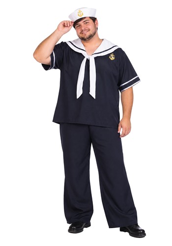 Mens Plus Size Sailor Man Outfit