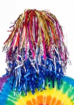 Adult Tinsel Rainbow Color Costume Wig Alt 1
