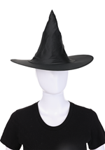 Kids Taffeta Black Witch Hat Accessory Alt 1