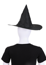 Kids Taffeta Black Witch Hat Accessory Alt 2