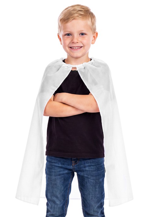 Kids White Superhero Costume Cape