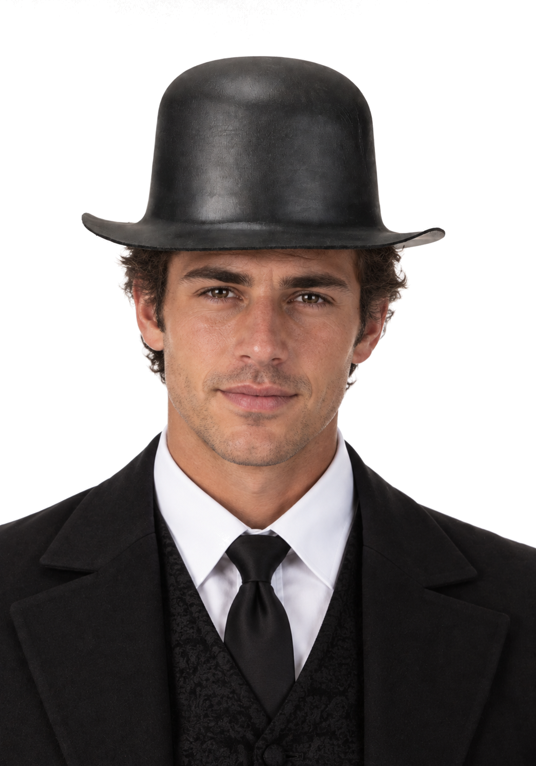 Adult Black Derby EVA Foam Costume Hat | Costume Accessories