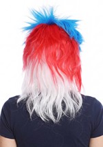 Adult Red White and Blue Punk Costume Wig Alt 1