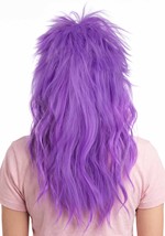 Adult Purple Punk Costume Wig Alt 1