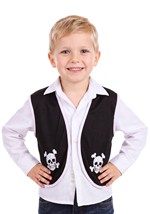 Kids Pirate Black Costume Vest Accessory Alt 1