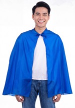 Adult Blue Superhero Costume Cape