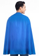 Adult Blue Superhero Costume Cape Alt 1
