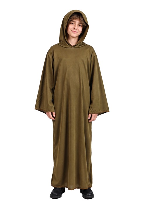Kids Monk Olive Colored Costume Robe