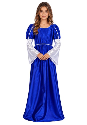 Girls Lady Juliet Blue Costume Dress