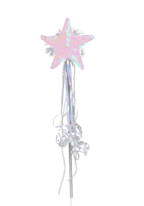Fairys Pink Sequin Accessory Wand