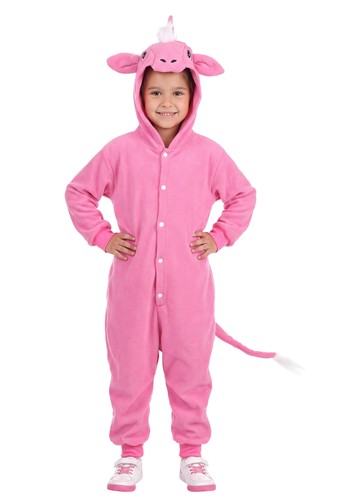 Kids Diva Unicorn Pink Union Suit Costume