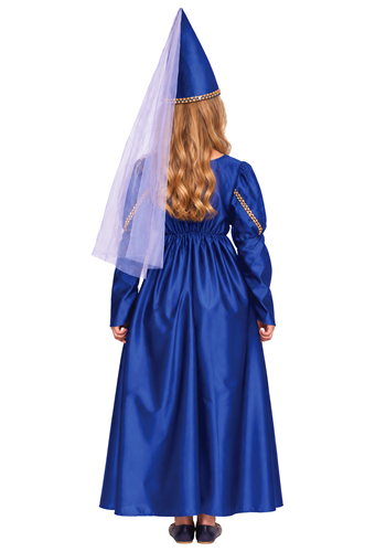 Girl's Medieval Blue Princess Costume Dress | Renaissance Costumes