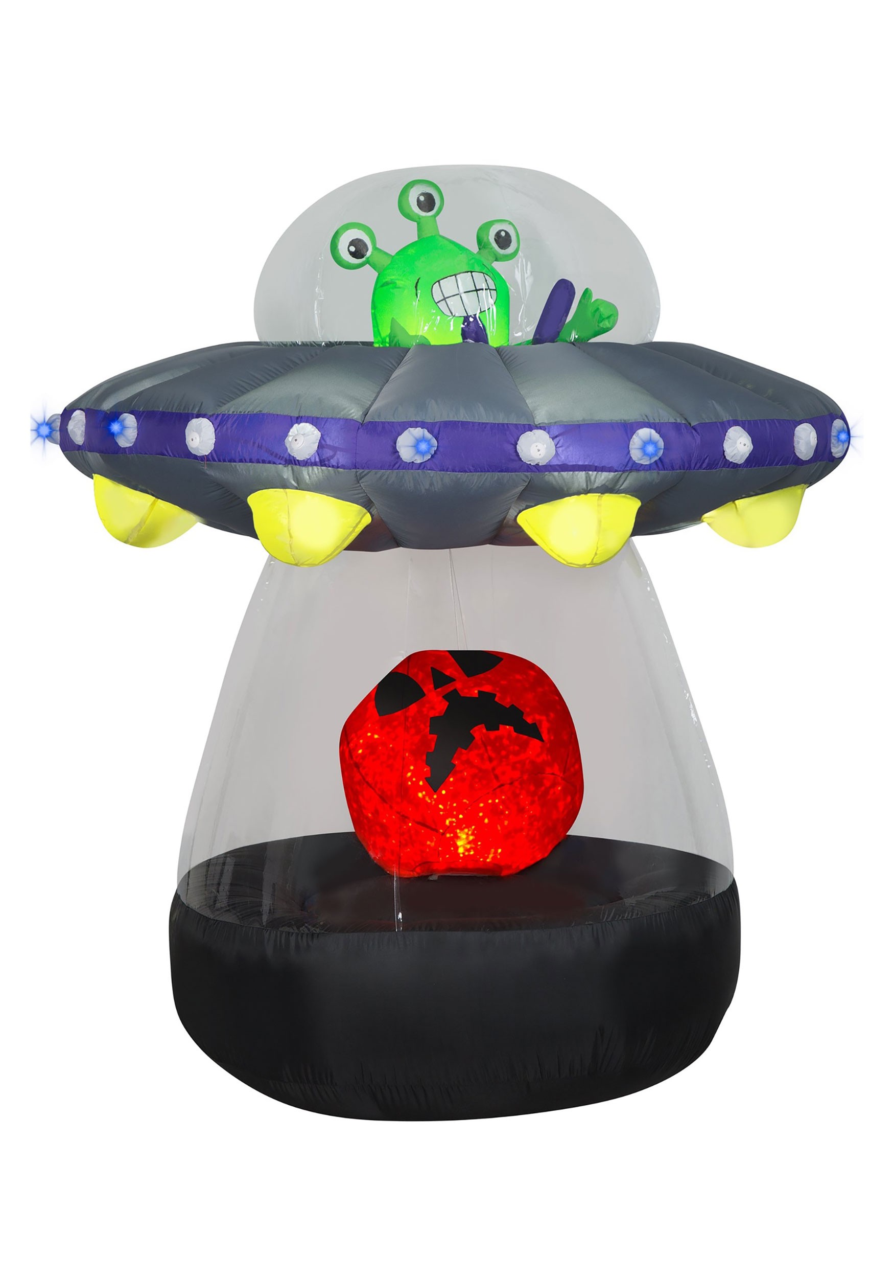 6FT Alien Spacecraft Animated Inflatable Decoration | Halloween Inflatables